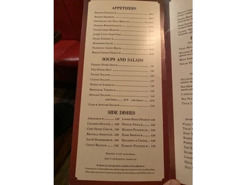 The Avenue Steak Tavern menu photo