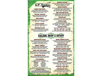 The Backyard Grill menu photo