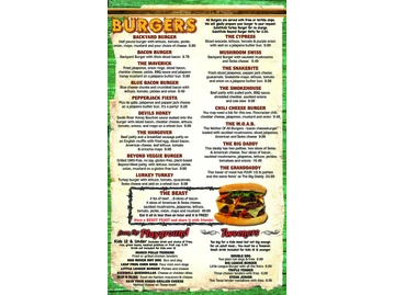The Backyard Grill menu photo