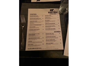 The Black Sheep menu photo