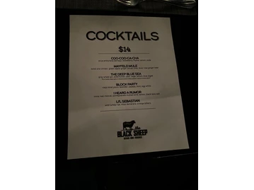 The Black Sheep menu photo