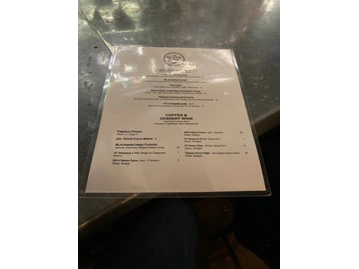The Blackbird Restaurant menu photo