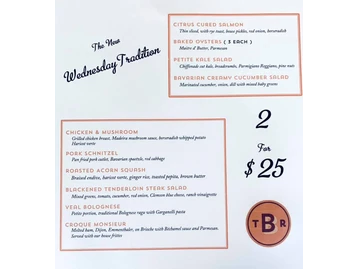 The Bluffton Room menu photo