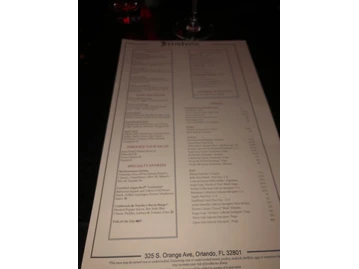 The Boheme menu photo