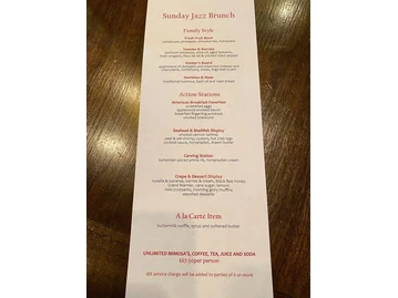 The Boheme menu photo