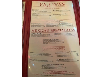 The Border Cafe menu photo