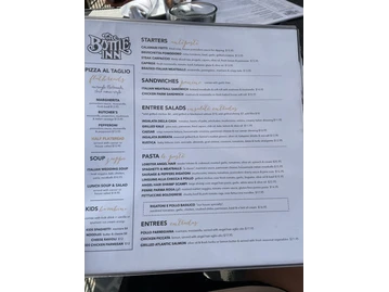The Bottle Inn menu photo