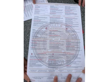 The Brass Rail Steakhouse menu photo