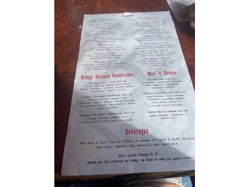 The Burger Saloon menu photo