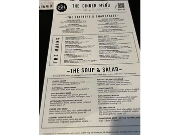 The Café menu photo