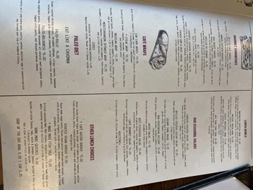 The Cafe menu photo