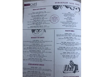 The Cafe menu photo