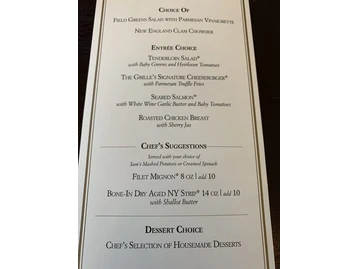 The Capital Grille menu photo