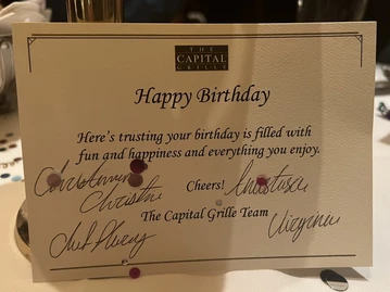 The Capital Grille menu photo