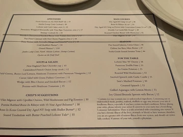 The Capital Grille menu photo