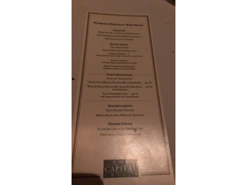 The Capital Grille menu photo