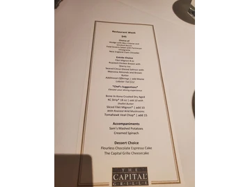 The Capital Grille menu photo