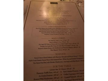 The Capital Grille menu photo