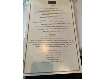 The Capital Grille menu photo