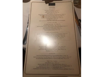The Capital Grille menu photo