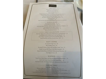 The Capital Grille menu photo