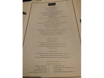 The Capital Grille menu photo