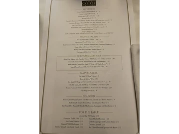 The Capital Grille menu photo