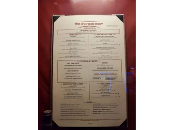 The Charcoal Room menu photo