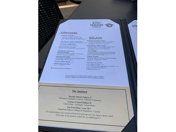 The City Square Steakhouse menu photo