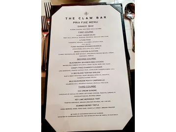 The Claw Bar menu photo