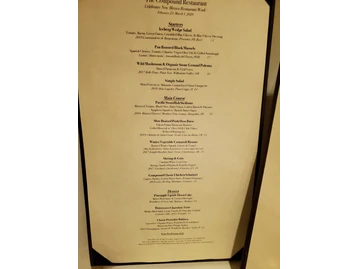 The Compound Restaurant menu photo