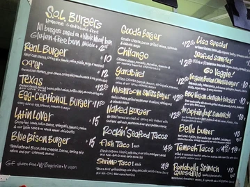 The Cove menu photo