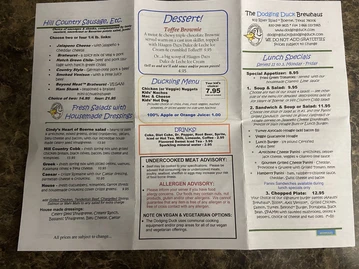 The Dodging Duck Brewhaus & Restaurant menu photo