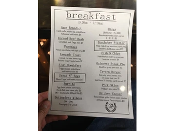 the Eldo menu photo
