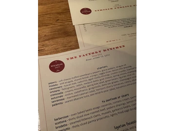 The Factory Kitchen menu photo
