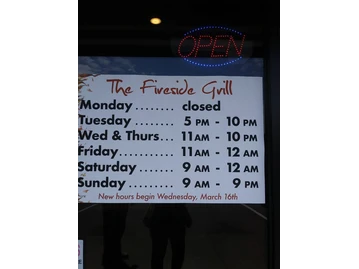 The Fireside Grill menu photo