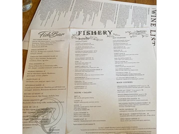 The Fishery menu photo