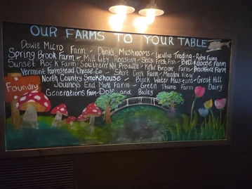 The Foundry menu photo