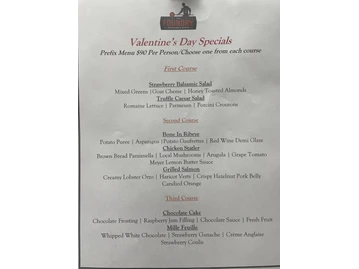 The Foundry menu photo