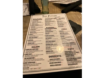 The Foundry menu photo