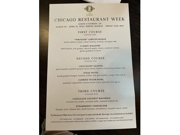 The Gage menu photo