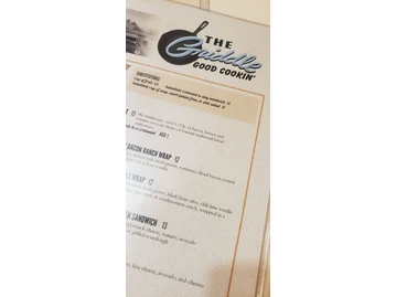 The Griddle menu photo