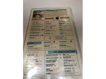 The Griddle menu photo