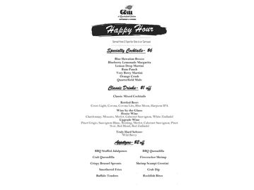The Grill At Quarterfield Station menu photo