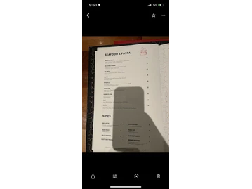The H Orlando menu photo