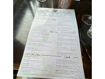 The Hidden House menu photo