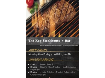 The Keg Steakhouse + Bar - Arlington menu photo