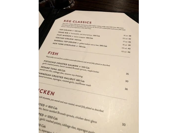 The Keg Steakhouse + Bar - Kingston menu photo