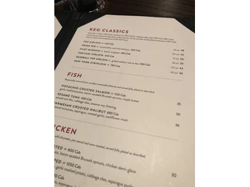 The Keg Steakhouse + Bar - Kingston menu photo