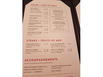 The Keg Steakhouse + Bar - Laval menu photo